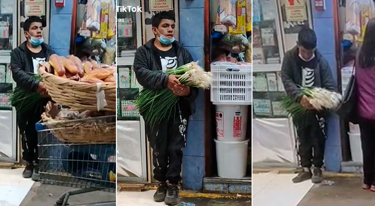 Hombre ofrece 'cebolla china', no logra ventas, pero recibe una ayuda inesperada