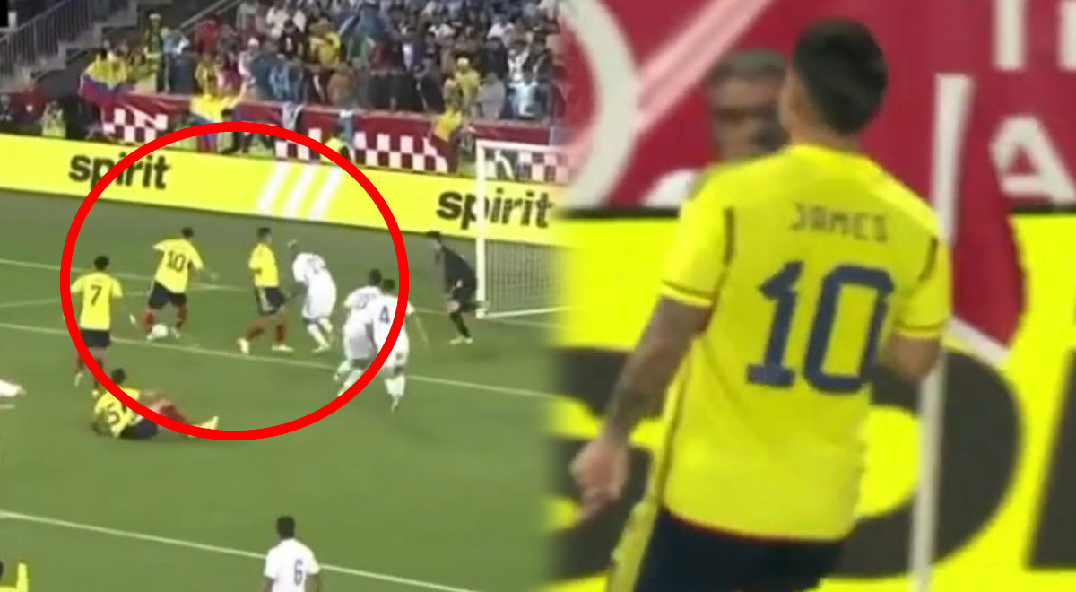 Espectacular gol de James Rodríguez para el 1-0 de Colombia ante Guatemala 