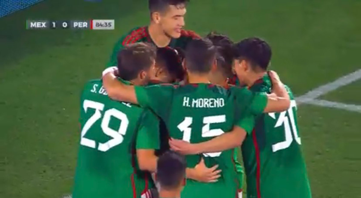 Perú cae 1-0 ante México tras gol del 'Chucky' Hirving Lozano