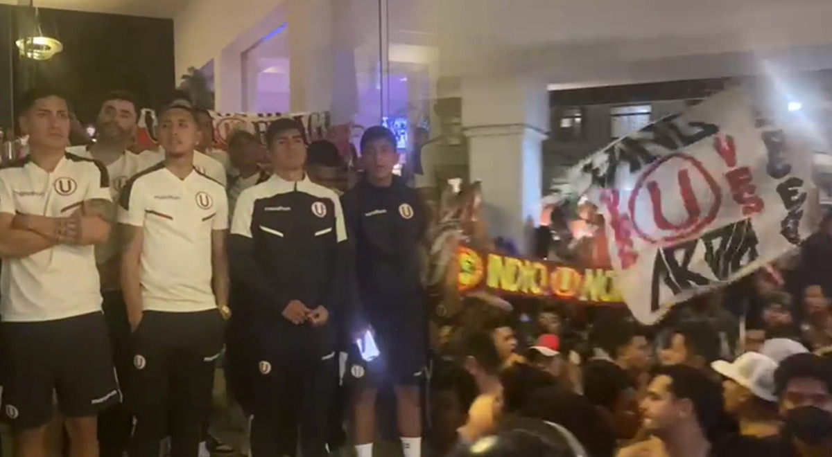 Universitario: futbolistas se sumaron al espectacular banderazo que se realizó en Piura