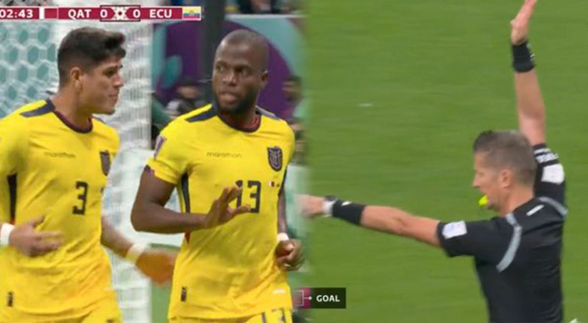 El polémico gol anulado a Enner Valencia en el Ecuador vs Qatar 