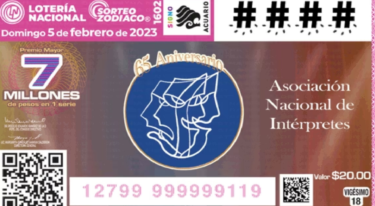 Sorteo Zodiaco 1602, Lotería Nacional: conoce el signo y número ganador de HOY