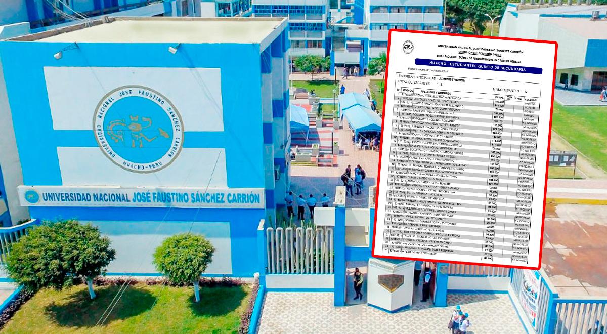 Consulta los resultados del examen de admisión UNJFSC 2025: modalidad ordinario y 5to de secundaria