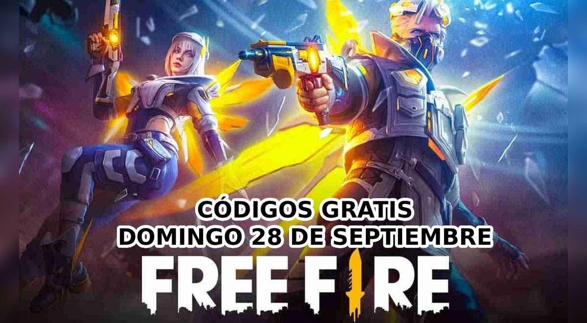 Códigos de Free Fire para canjear premios GRATIS del domingo 28 de septiembre