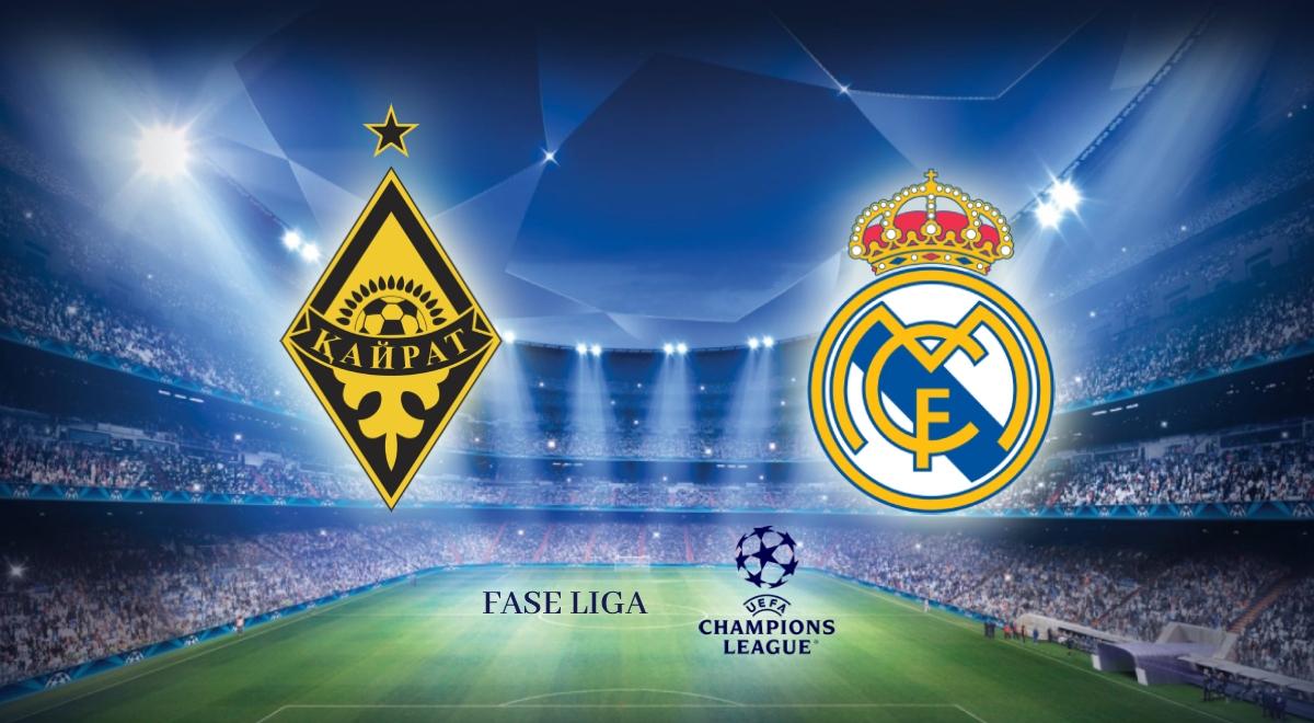 ¿A qué hora juega Real Madrid vs Kairat y dónde ver por la Champions League?