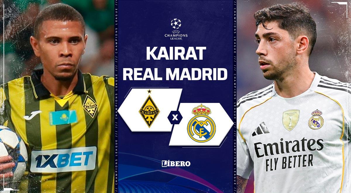 Real Madrid vs Kairat Almaty EN VIVO por ESPN: pronóstico, horario y dónde ver la Champions League