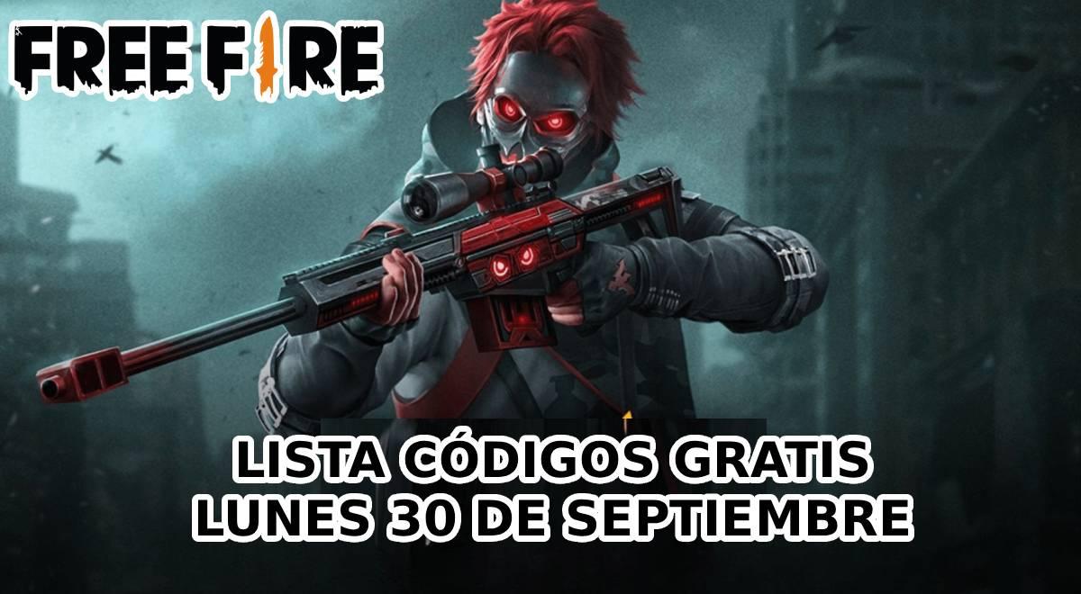 Códigos de Free Fire para canjear premios GRATIS este martes 30 de septiembre: lista COMPLETA
