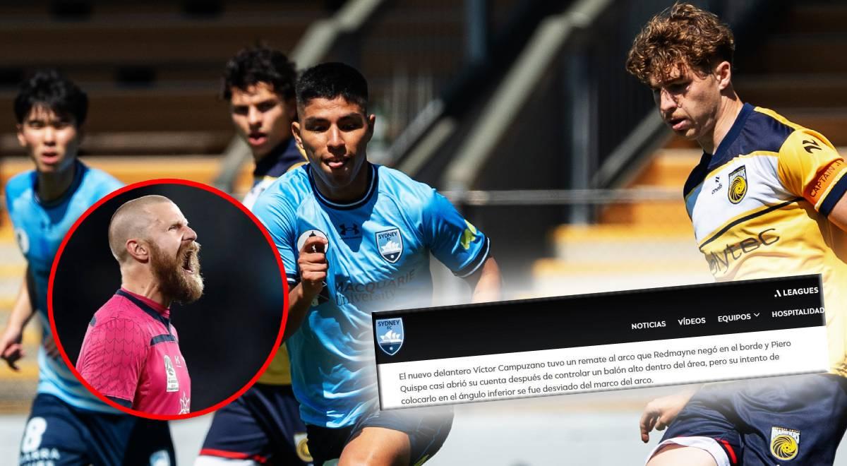 Sydney FC dio rotunda opinión sobre Piero Quispe tras fallar un gol ante Andrew Redmayne: 