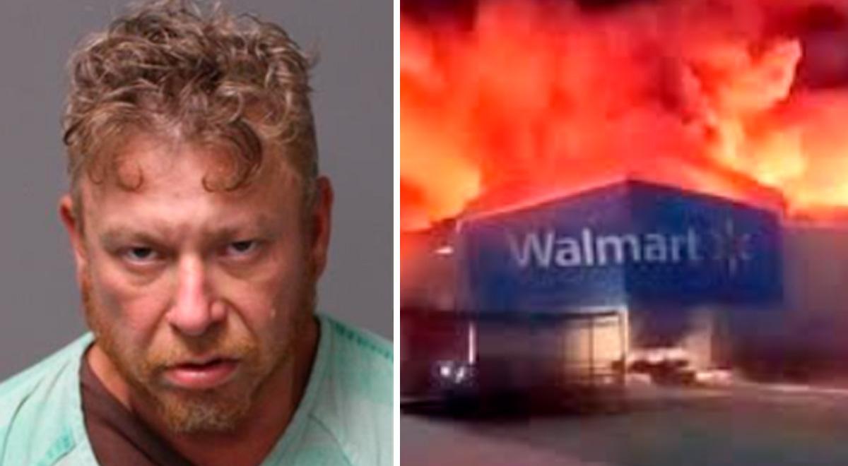 Reportan el cierre indefinido de Walmart tras incendio provocado por misterioso hombre