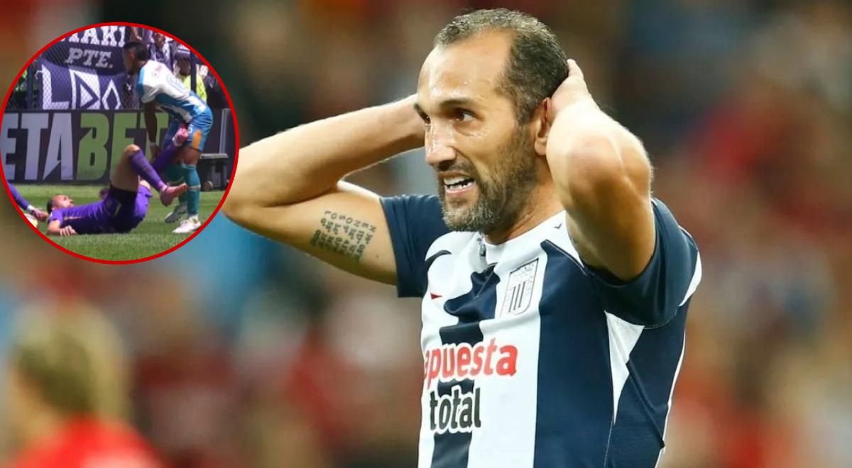 Hinchas de Alianza Lima arremeten contra Hernán Barcos tras insólita expulsión contra Alianza ADH