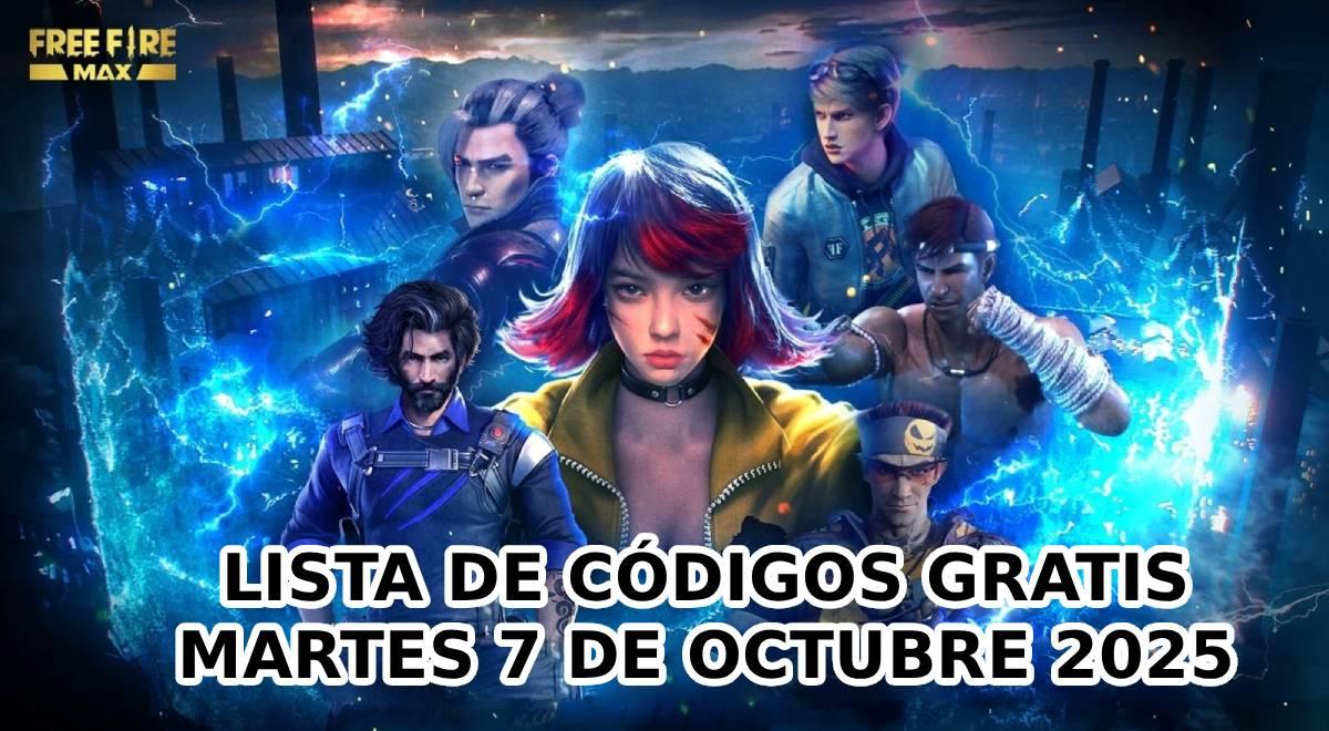 Códigos de Free Fire para canjear premios GRATIS este martes 7 de octubre: LISTA COMPLETA