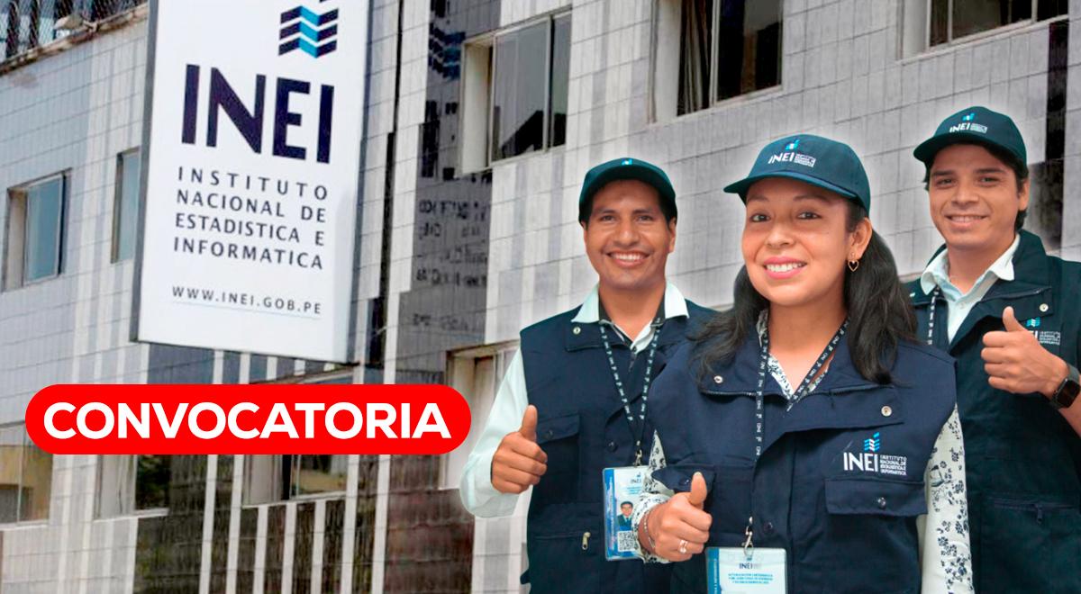 Convocatoria de INEI ofrece miles de puestos de trabajo a nivel nacional: fecha de inscripción y requisitos