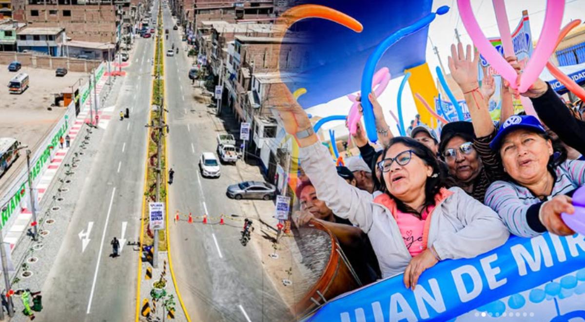 Avenida principal de San Martín de Porres fue renovada tras 40 años: moderna vía reduce el tiempo de viaje