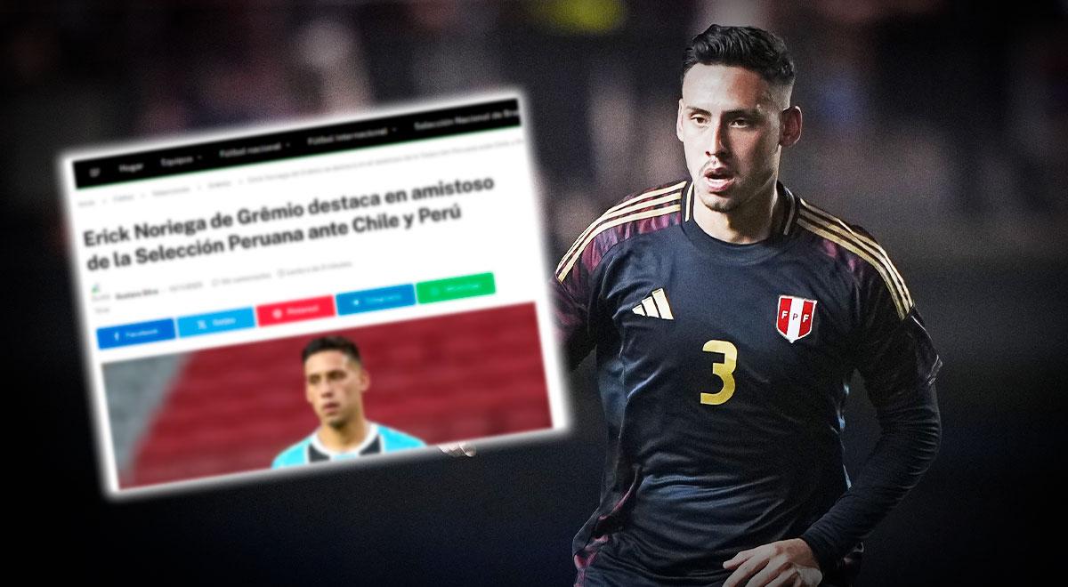 Prensa brasileña dio rotundo calificativo a Erick Noriega tras la derrota con Perú: 
