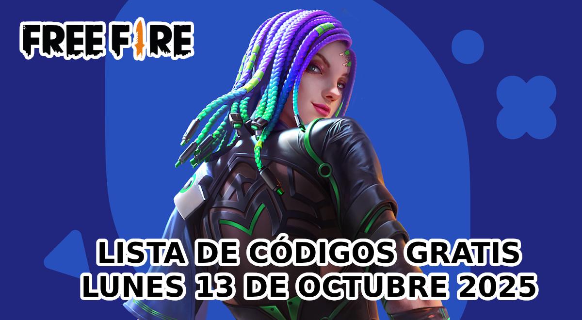 Códigos de Free Fire para canjear diamantes, skins y mascotas GRATIS este lunes 13 de octubre