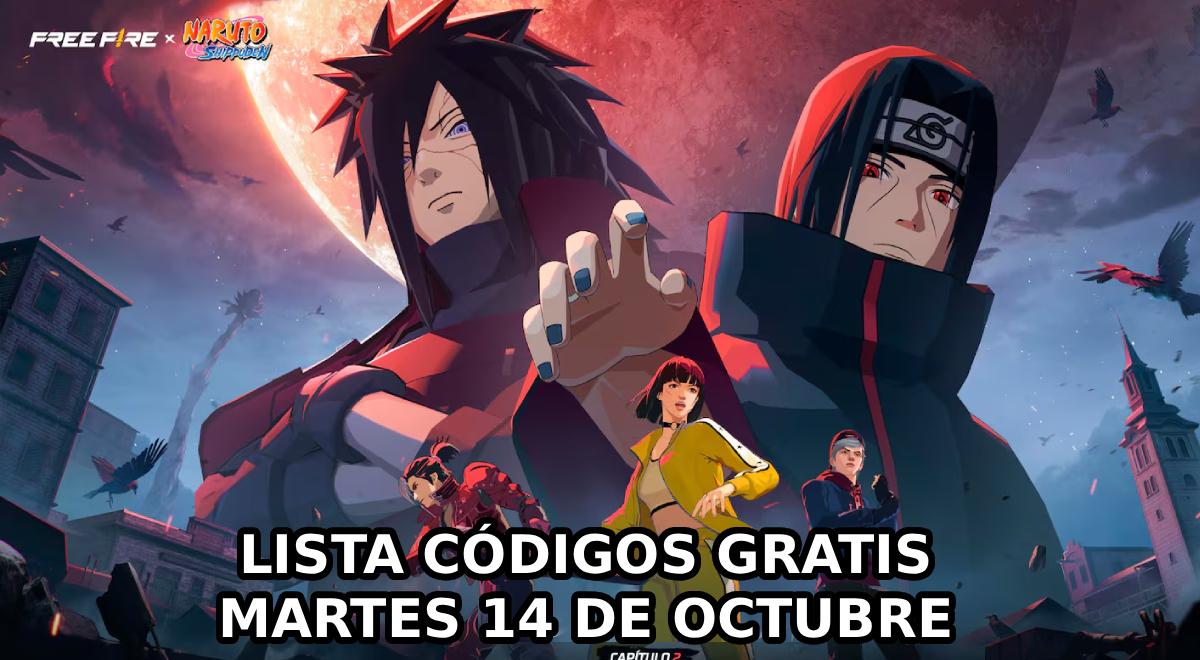 Códigos de Free Fire de este martes 14 de octubre: skins, armas y diamantes GRATIS