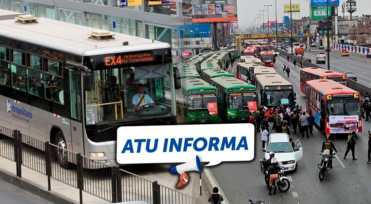 ¿Metropolitano y corredores funcionarán este 15 de octubre por el paro? Revisa qué informa la ATU