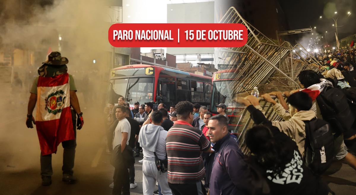 Paro nacional del 15 de octubre confirmado: puntos y horarios de concentración en todo el país