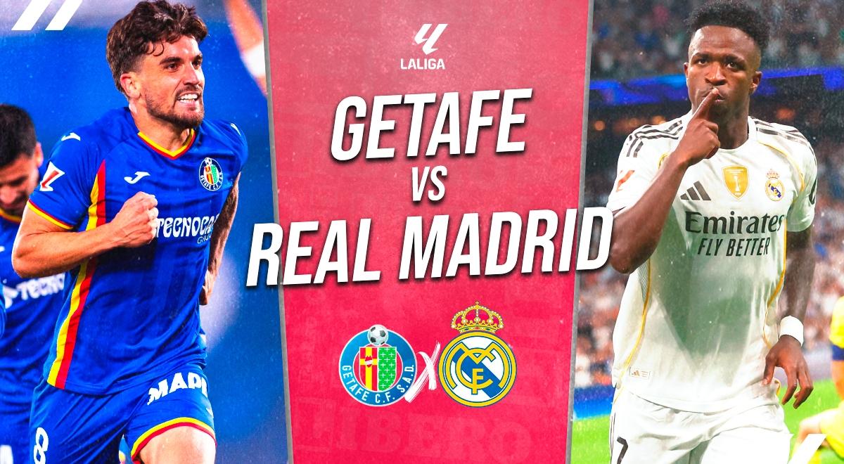 Real Madrid vs Getafe EN VIVO por LaLiga: alineaciones, horarios y canales para ver