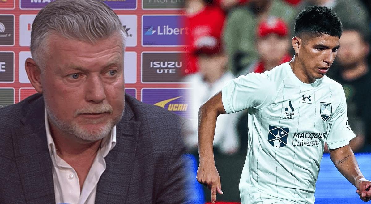 DT de Sydney FC dio sorpresivo concepto sobre Piero Quispe tras su debut: 