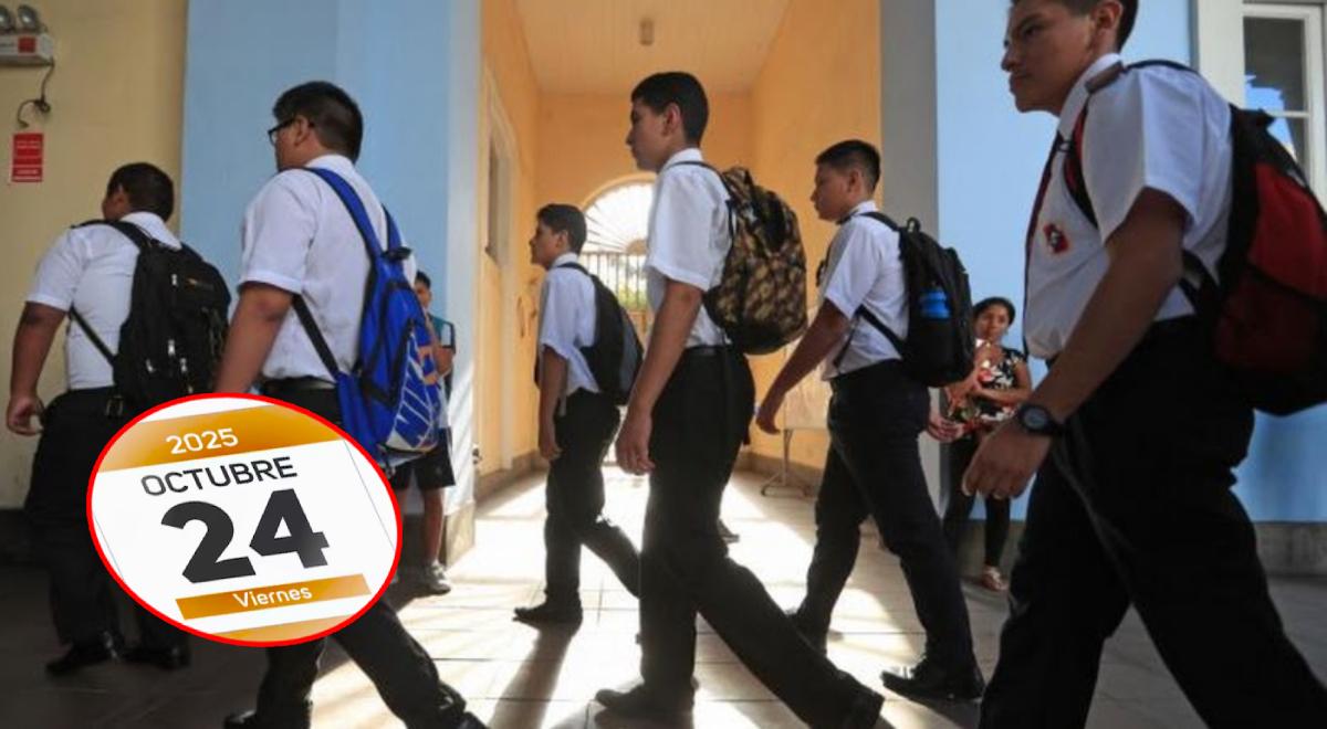 Escolares de colegios públicos no tendrán clases este viernes 24 de octubre por importante motivo