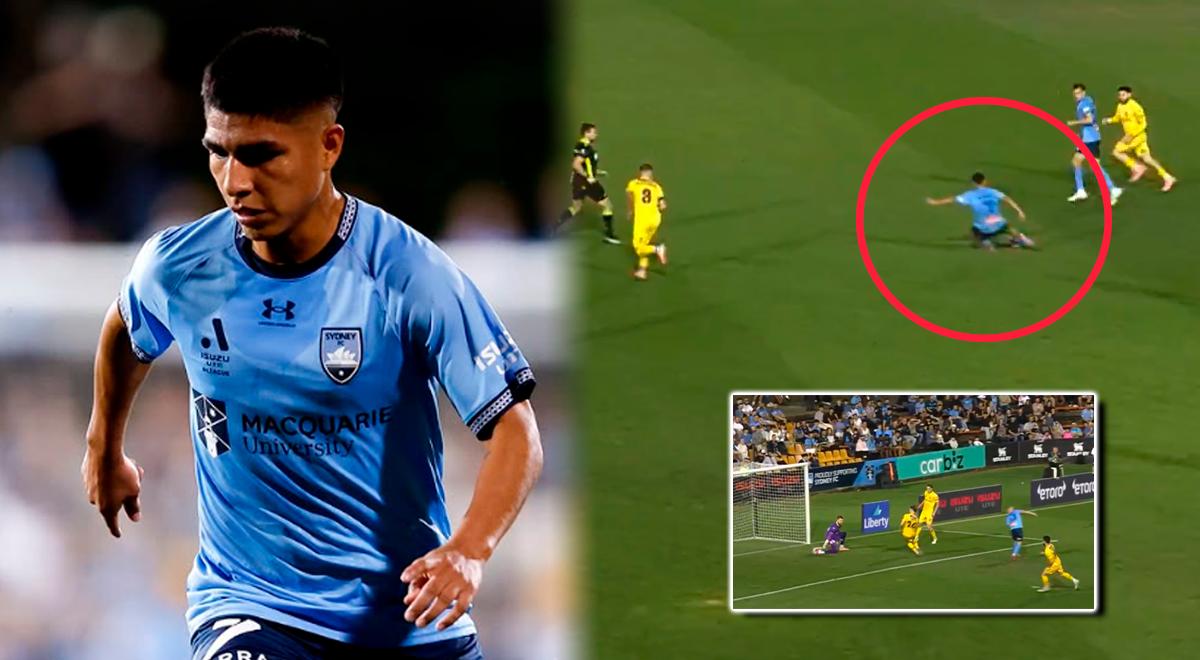 Piero Quispe dio gran pase en jugada que terminó en gol de Sydney FC y desató elogios de hinchas