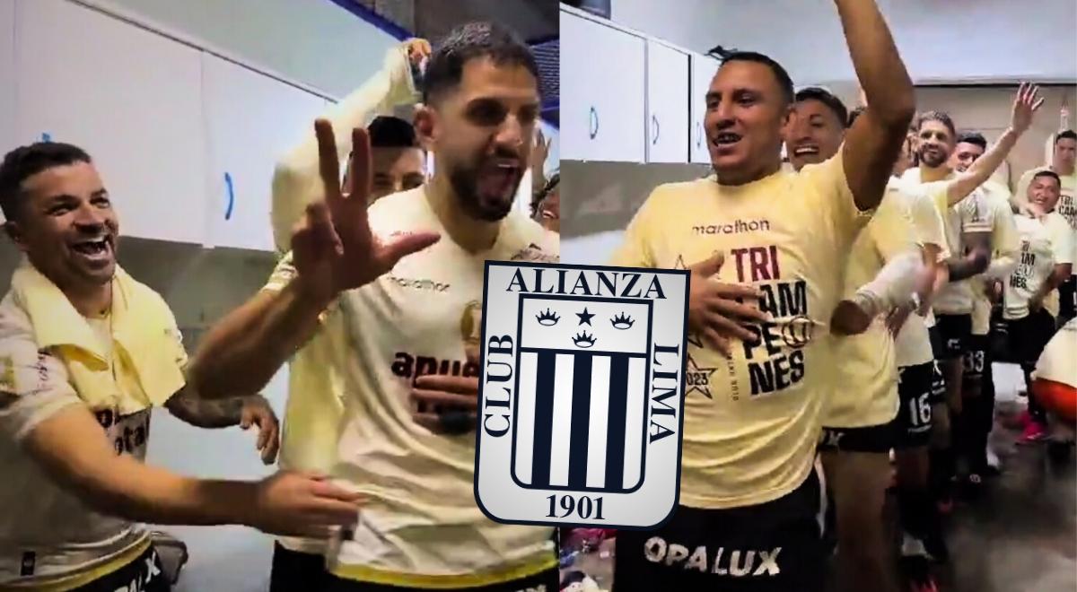 Jugadores de Universitario celebraron el tricampeonato con canción de Alianza Lima e imitan festejo