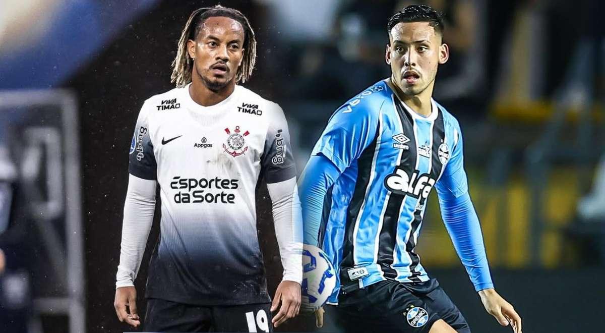 Corinthians vs Gremio EN VIVO: ¿A qué hora y dónde ver el duelo André Carrillo vs Erick Noriega?