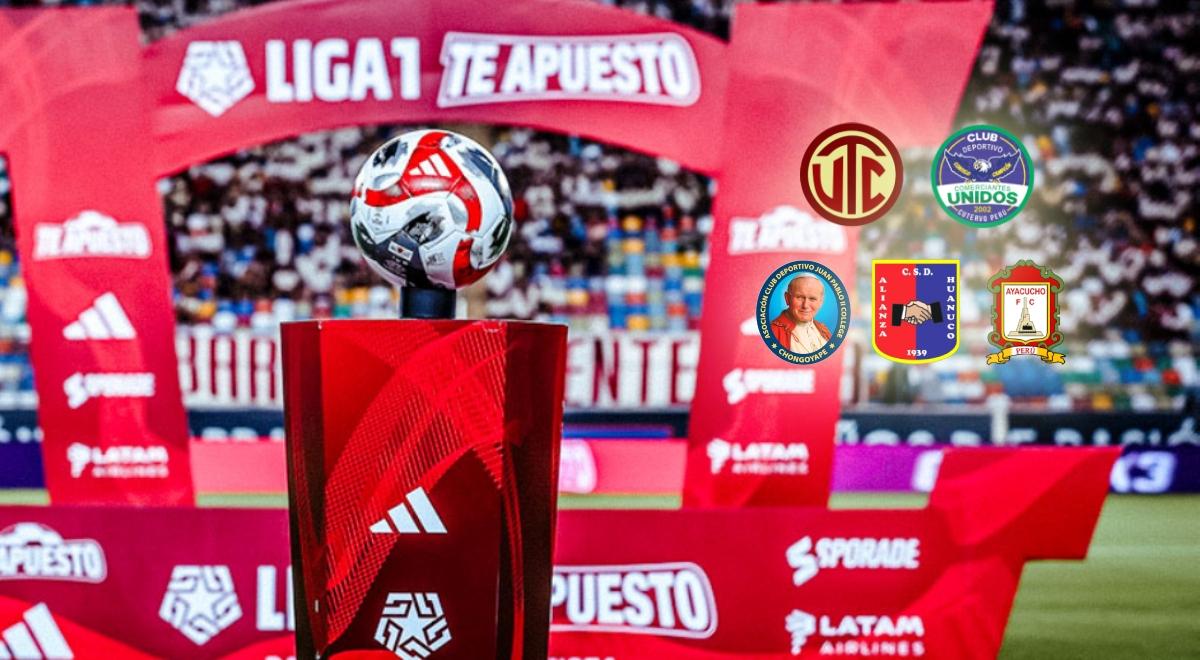 ¡El fantasma de la baja! Los 5 equipos de la Liga 1 que luchan por no descender en este 2025