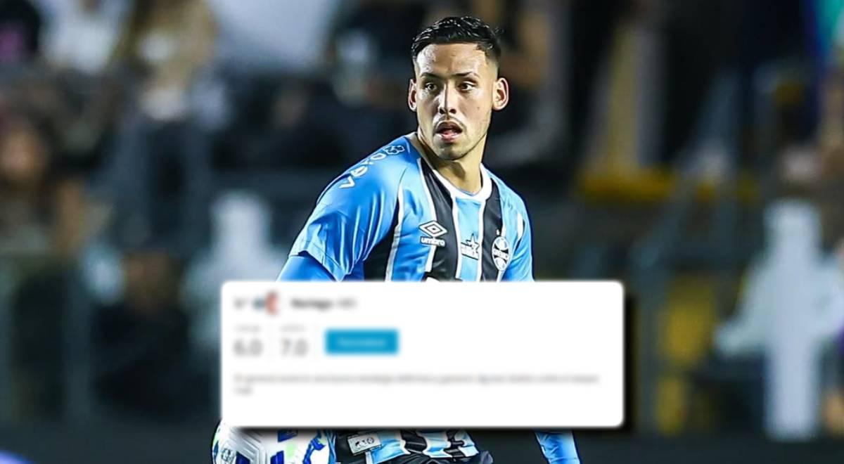 Portal brasileño le dio rotunda calificación a Erick Noriega tras empate de Gremio: 