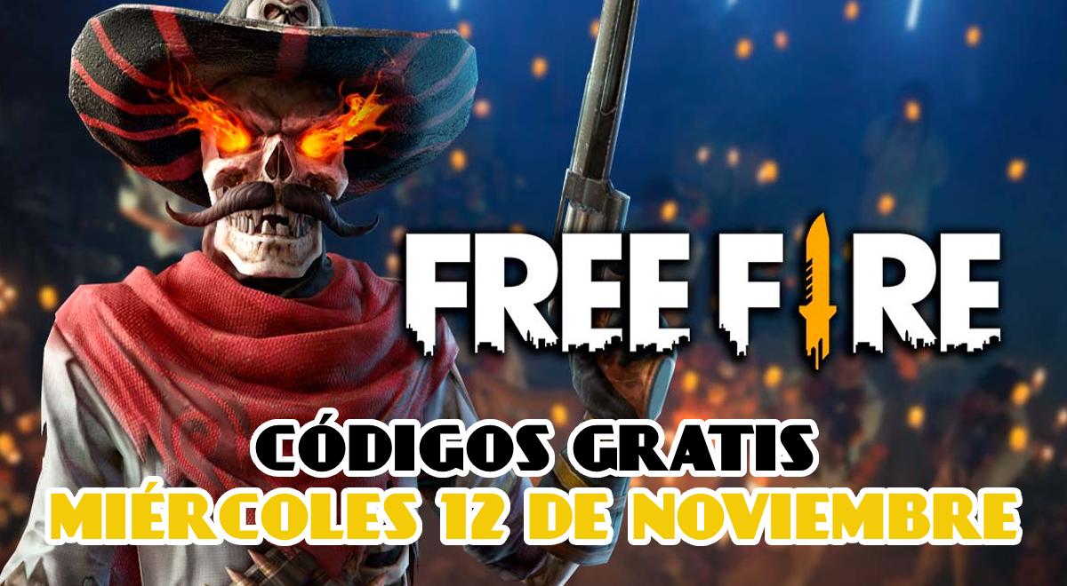 Códigos Free Fire de HOY, miércoles 12 de noviembre: canjea diamantes y skins GRATIS para el Battle Royale