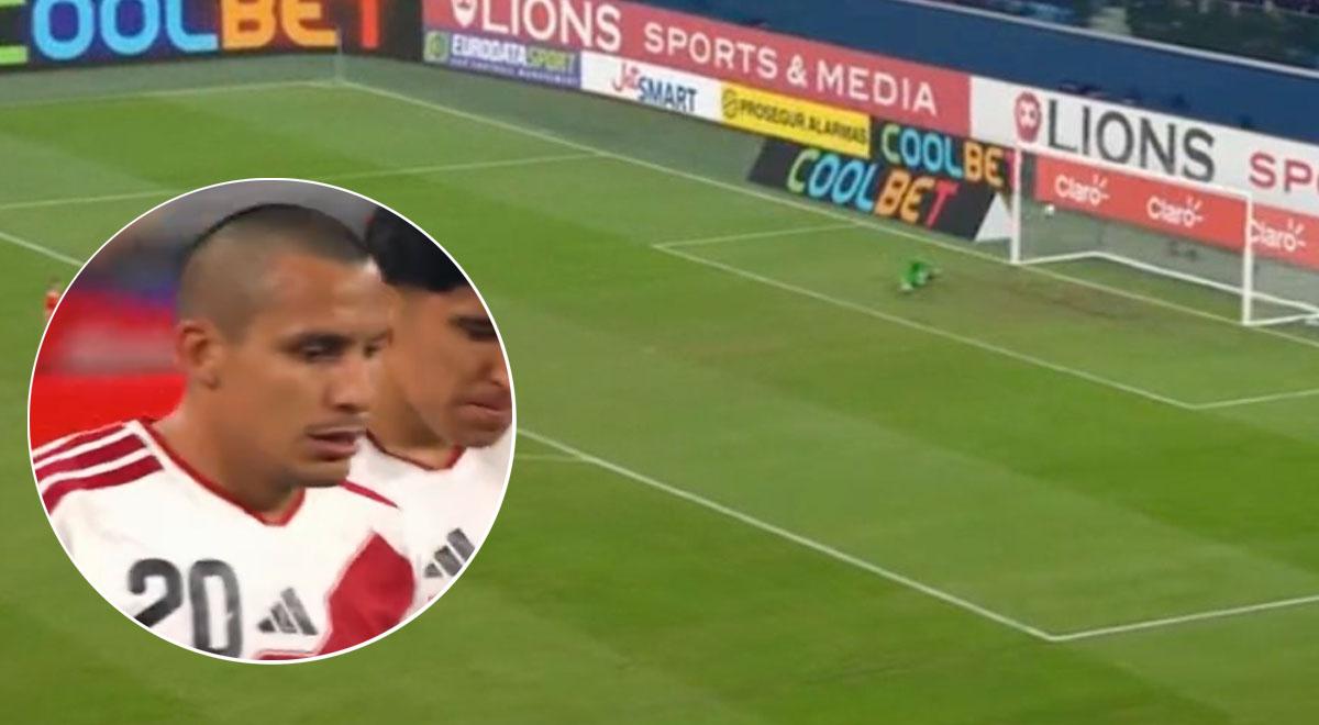 ¡Una 'pinturita'! Álex Valera anotó un golazo de larga distancia para el empate de Perú 