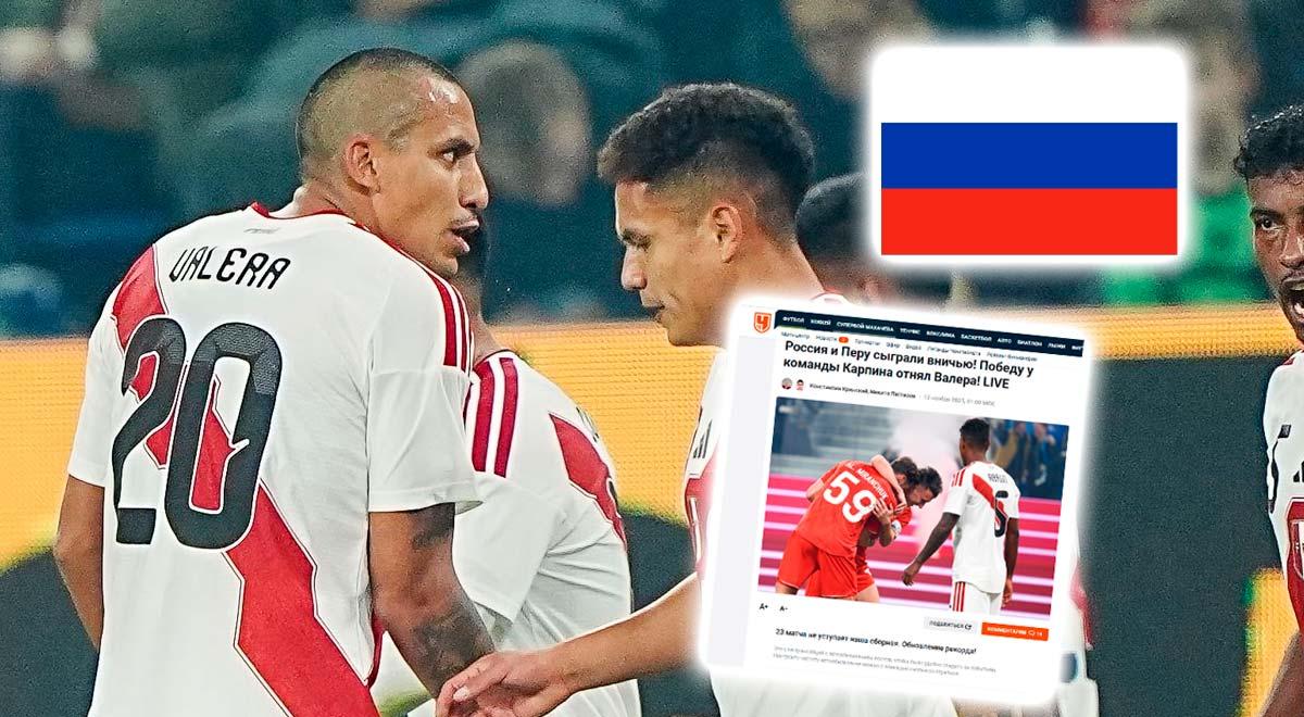 Prensa de Rusia deja rotunda opinión de Alex Valera tras igualar 1-1 con Perú: 