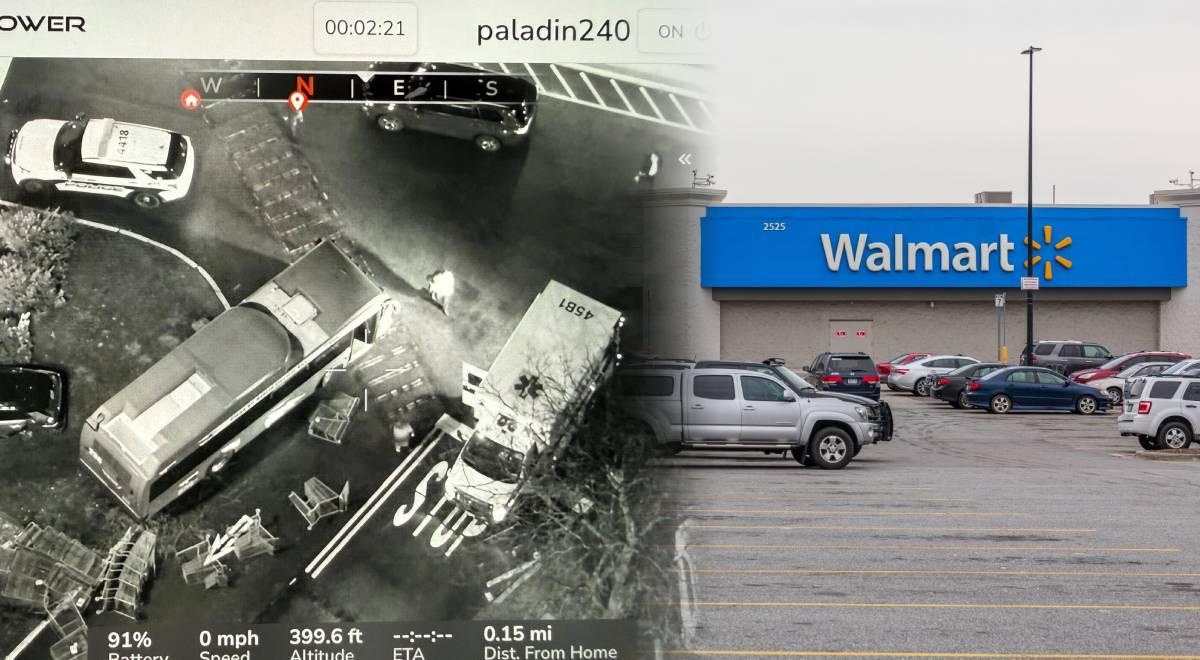 PELIGRO TOTAL en el estacionamiento de Walmart Airmont: nuevas imágenes del brutal accidente de autobús