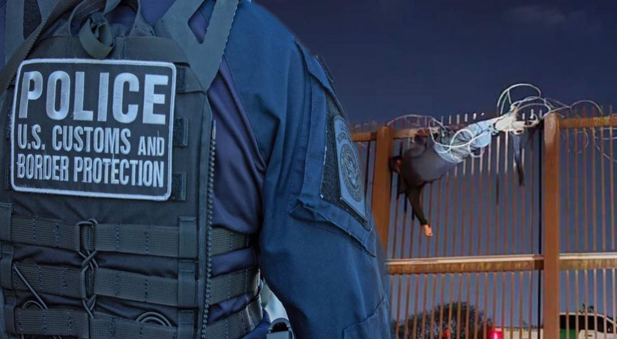 IMPACTANTE MOMENTO con migrante atrapado en alambre de púas en frontera con México: 