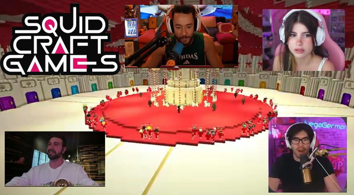 Streamers eliminados del Squid Craft 4: AuronPlay, Vegetta777, The Greft y German