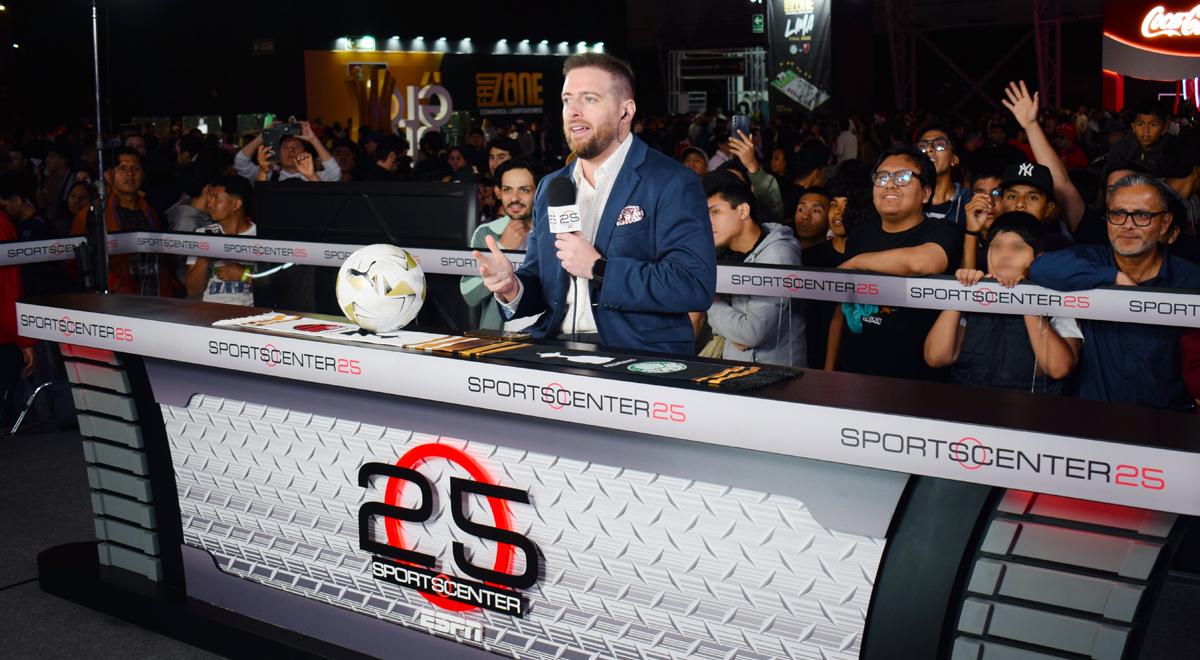 ESPN lleva su cobertura de SportsCenter al Fan Zone de la Conmebol Libertadores en Lima