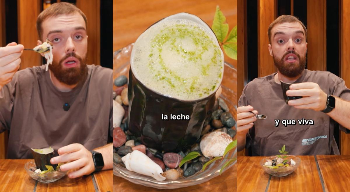 Ibai prueba ceviche peruano de conocido restaurante y queda en shock por el sabor: 
