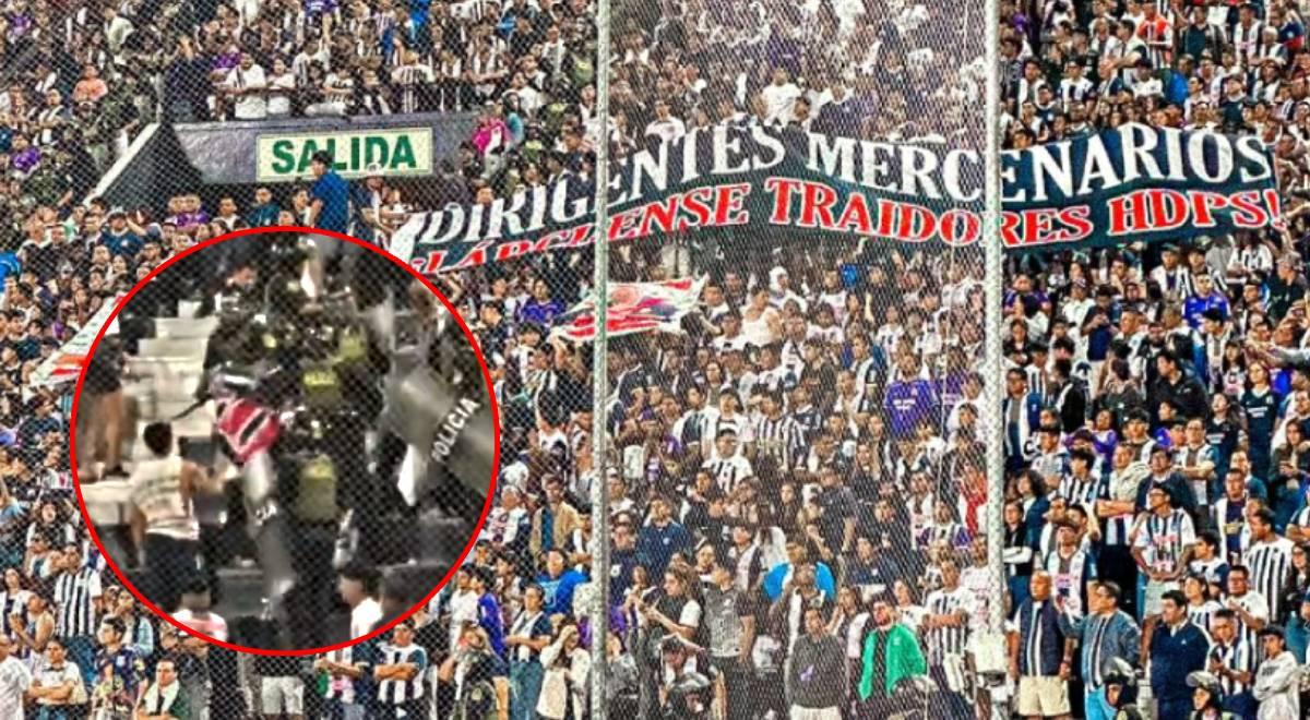 Hinchas de Alianza Lima estallan contra dirigentes y enfrentan a la policía: 