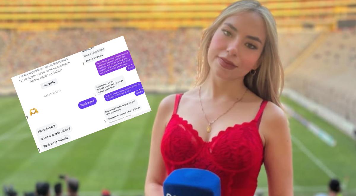 Nair Aliaga se defiende y publica mensajes que le envió un conocido futbolista: 