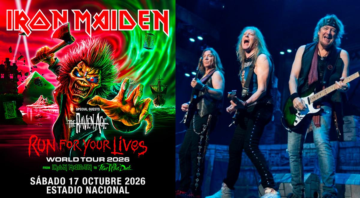 Iron Maiden regresa a Lima en 2025 con su gira 'Run For Your Lives World Tour' en el Estadio Nacional