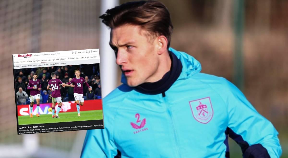 Prensa inglesa dejó sorpresiva opinión sobre Oliver Sonne tras derrota de Burnley: 