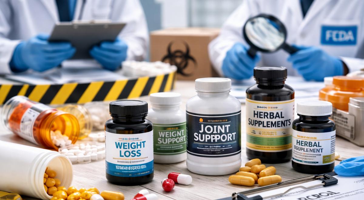 ALERTA SANITARIA urgente: ordenan RETIRAR suplementos "naturales" por ingredientes ocultos que ponen en riesgo tu salud