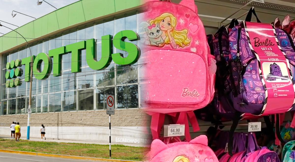 Tottus da buena noticia con motivo del regreso escolar: promociones en mochilas, cartucheras y más