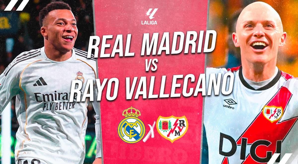 Real Madrid vs Rayo Vallecano EN VIVO por LaLiga: A qué hora juega, apuestas y dónde ver