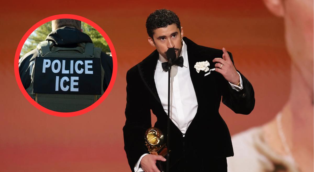"Fuera ICE, no somos animales": Bad Bunny lanza POTENTE discurso contra políticas migratorias en EE.UU. durante los Grammy