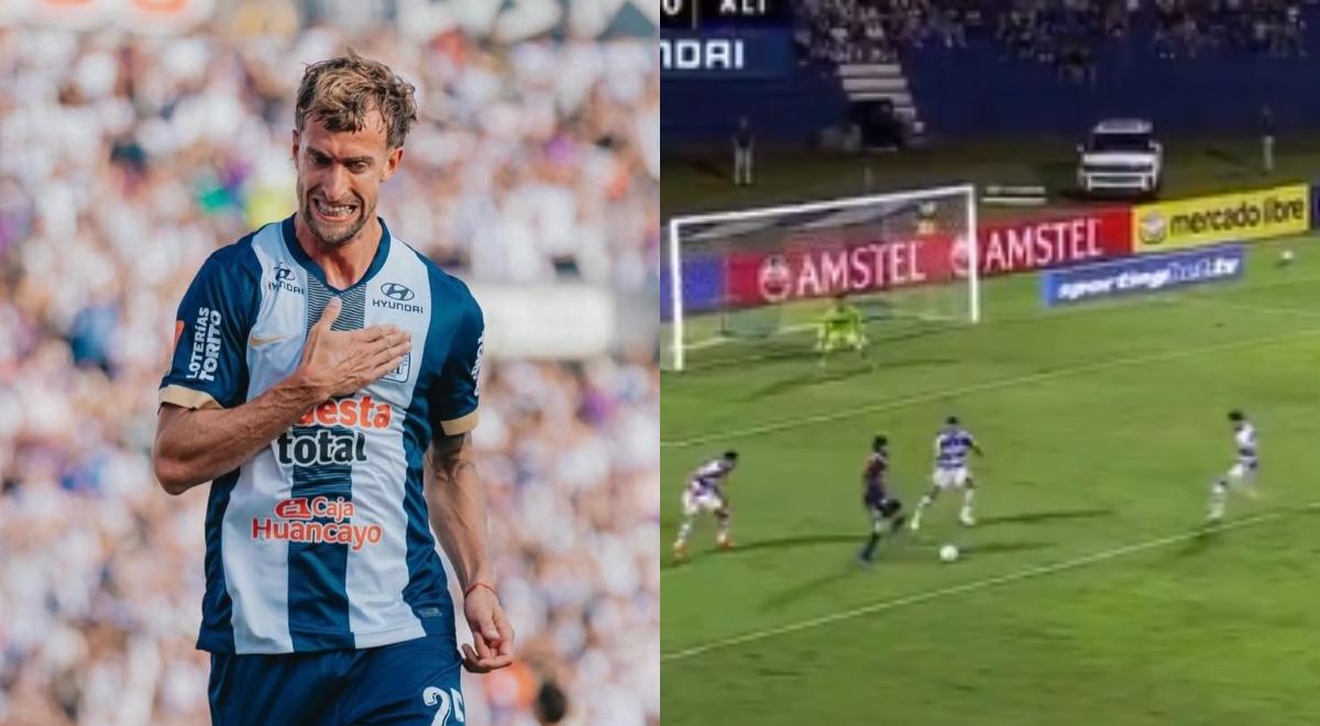 Gaspar Gentile falló clara ocasión frente al arco en partido de Alianza vs 2 de Mayo 