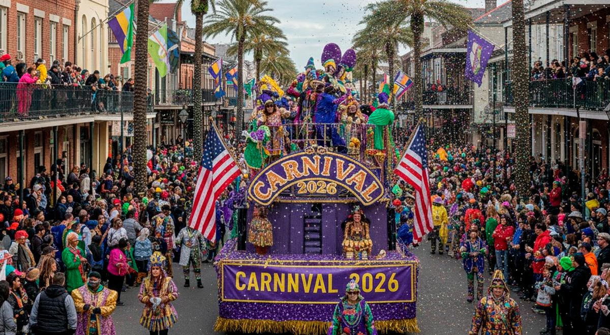 ATENCIÓN con el Carnaval 2026 en EE. UU.: Los ÚNICOS estados en los que se considera FERIADO y cómo afecta tus planes