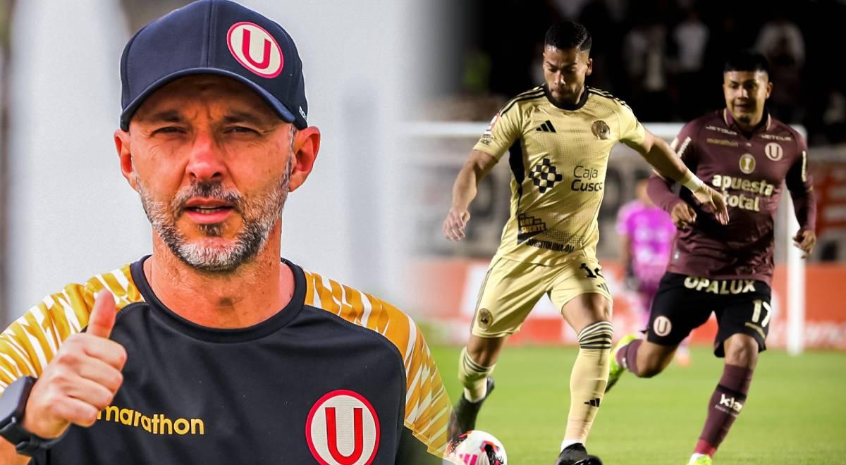 Javier Rabanal, DT de Universitario, minimiza el empate ante Cusco FC por la Liga 1: "No ha sido..."