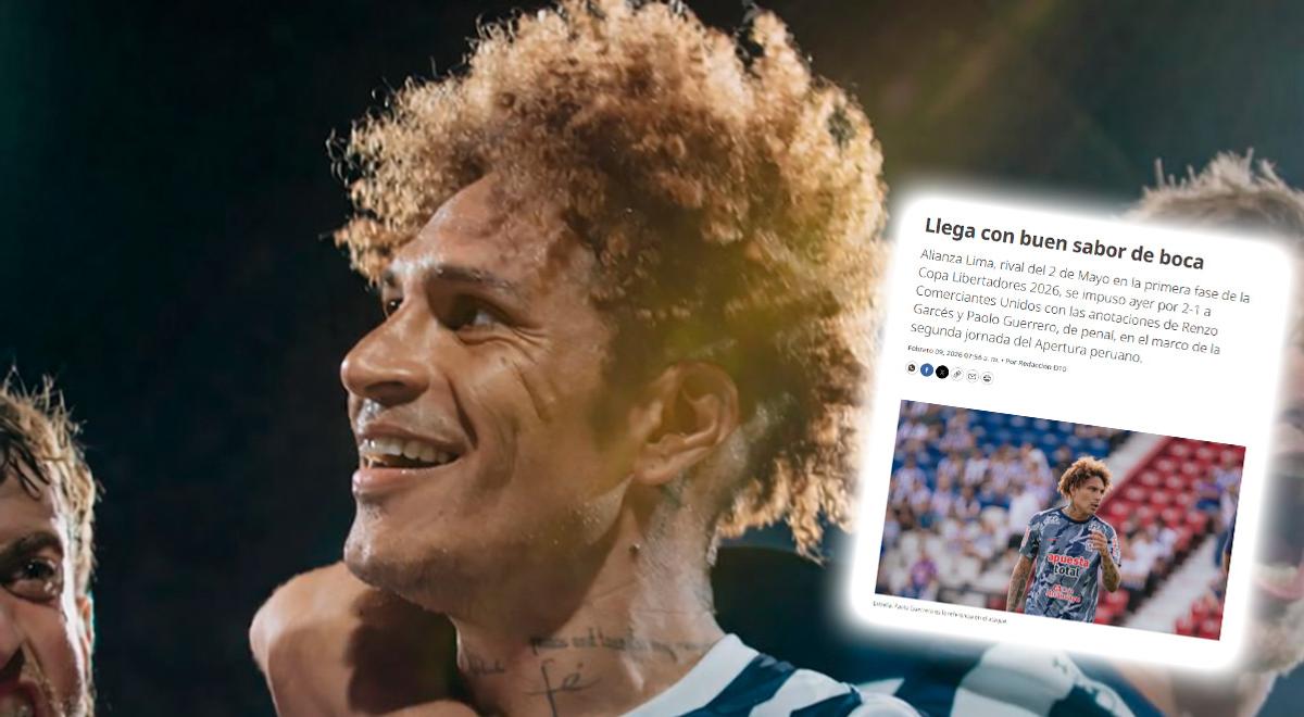 Prensa paraguaya da firme calificativo a Paolo Guerrero previo al Alianza vs 2 de Mayo: "Es la..."